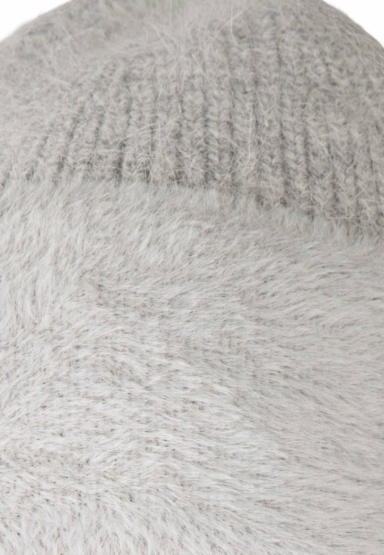 Czapka damska, szara, Ambra