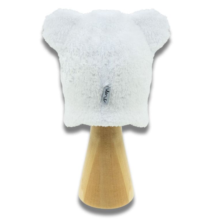 Czapka dziewczęca, biała, Nicol