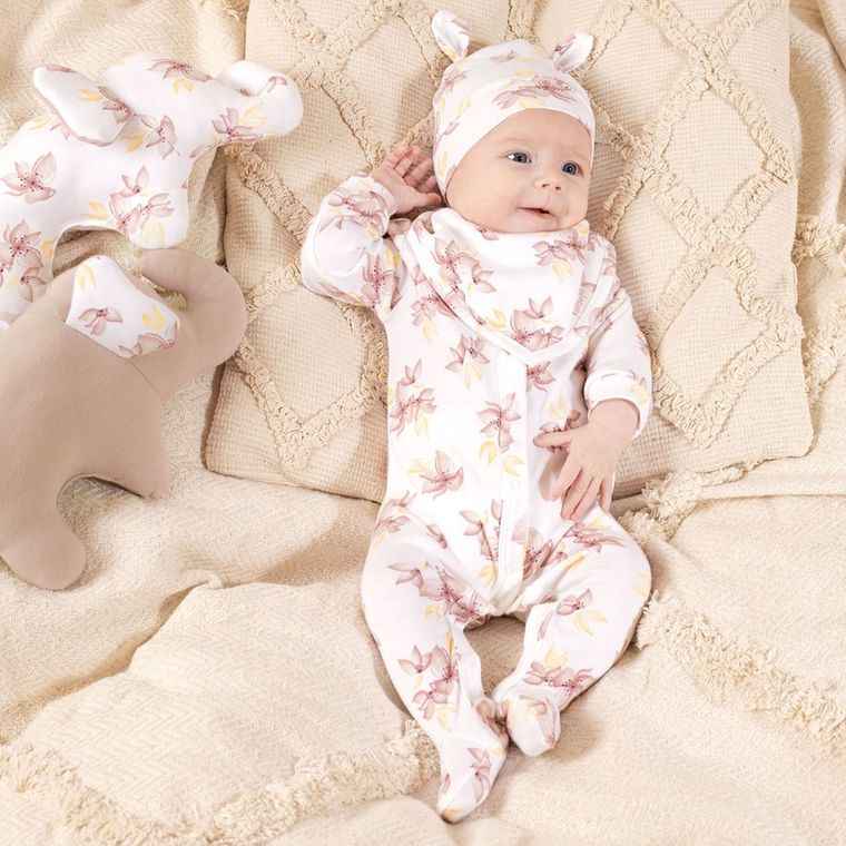 Czapka dziewczęca, ecru, Nicol