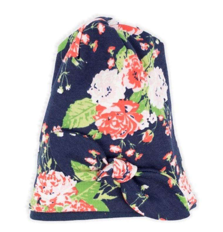 Czapka dziewczęca, mix, kwiaty, Nicol