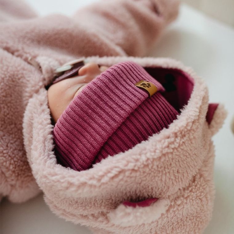 Czapka dziewczęca, różowa, Eevi