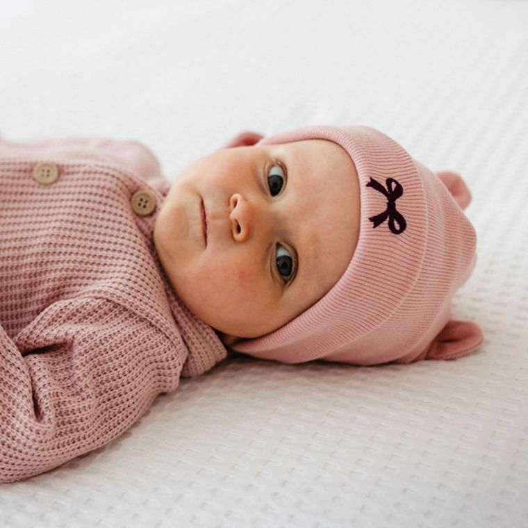 Czapka dziewczęca, różowa, Eevi