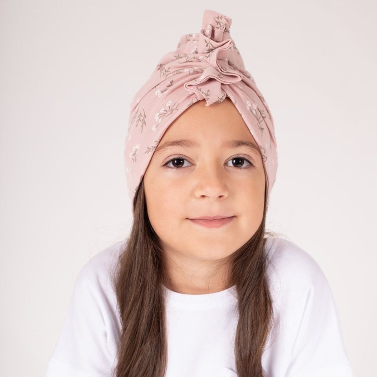 Czapka dziewczęca, różowa, Nicol