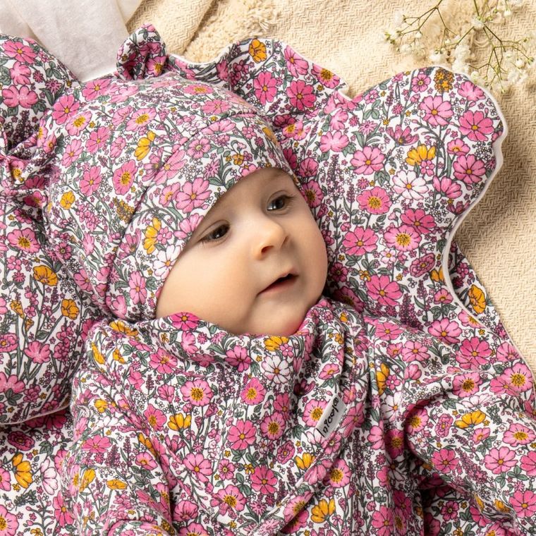 Czapka dziewczęca, różowa, Nicol