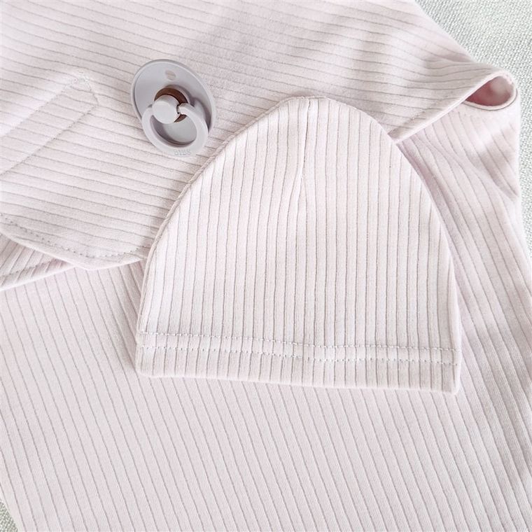 Czapka dziewczęca, różowa, zestaw, 2 szt., MimiNu