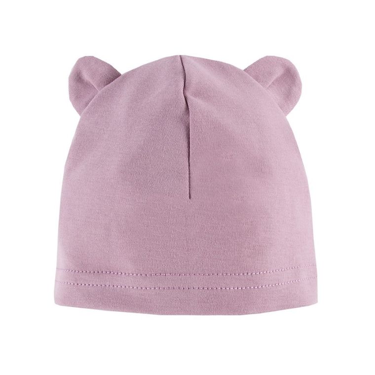 Czapka dziewczęca, różowa, zestaw, 3 szt., Eevi