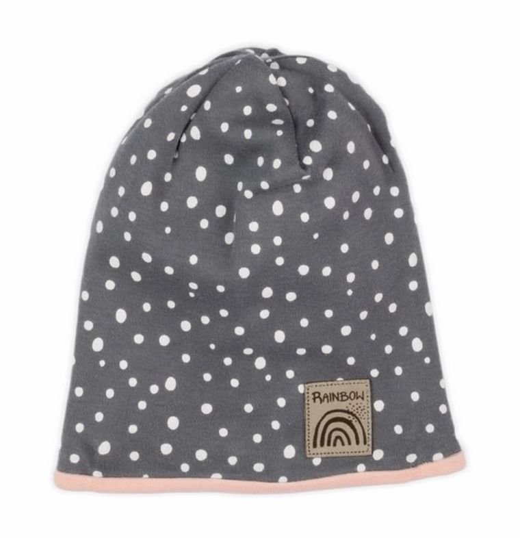 Czapka dziewczęca, szara, Nicol