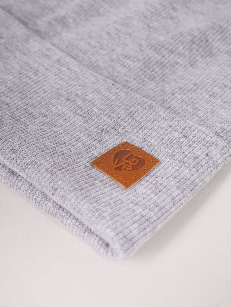 Czapka dziewczęca, szara, Yoclub