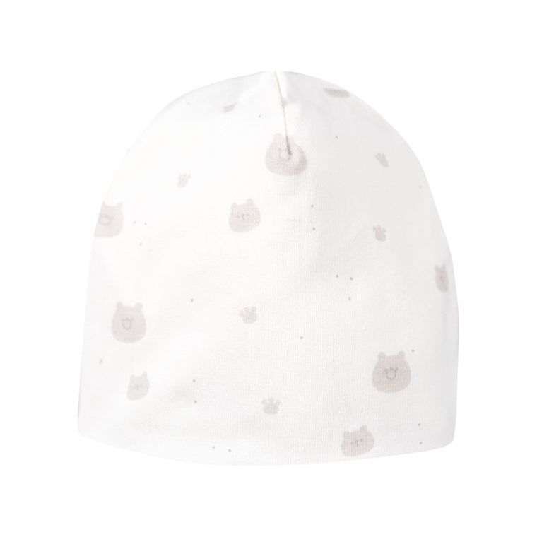 Czapka niemowlęca, beżowa, zestaw, 3 szt., Eevi