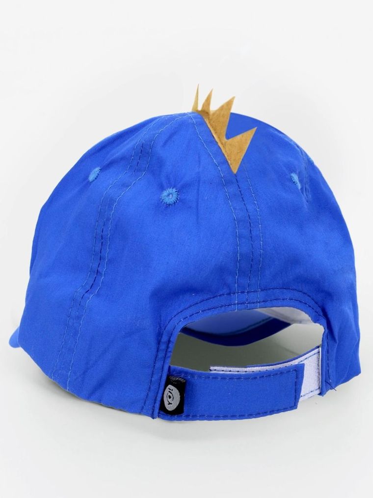 Czapka z daszkiem chłopięca, niebieska, Yoclub