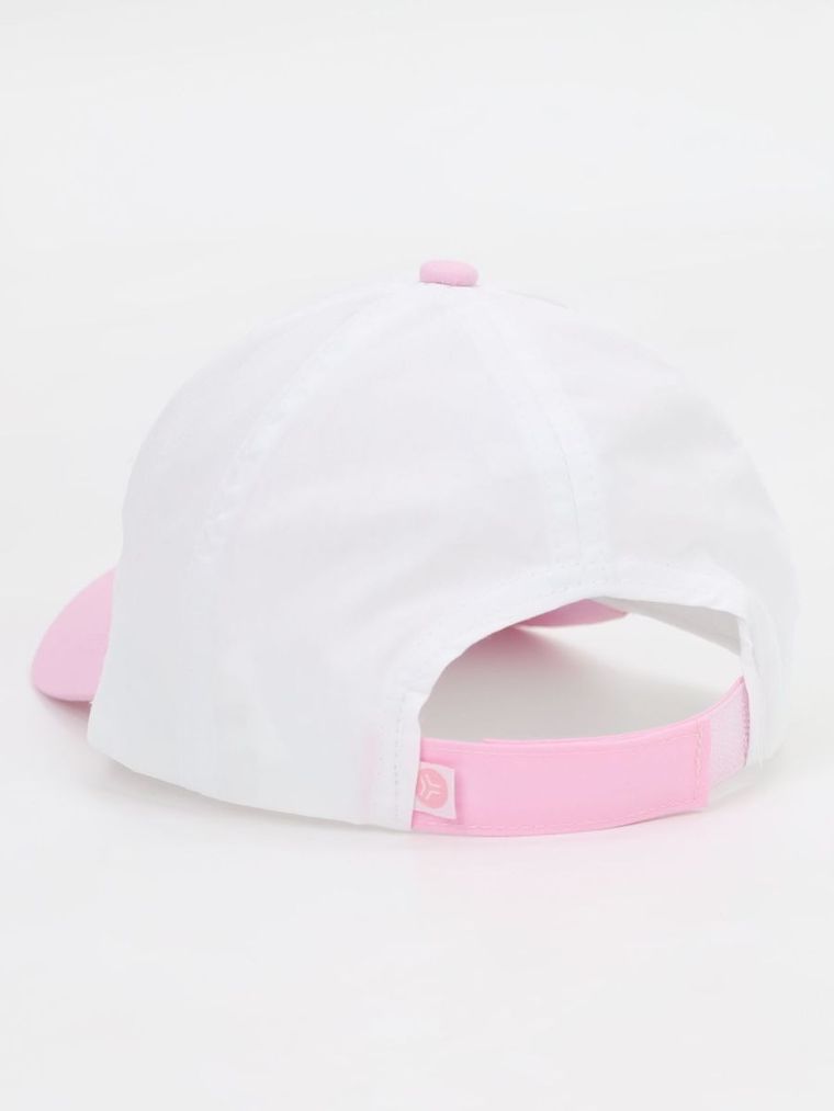 Czapka z daszkiem dziewczęca, biała, Yoclub