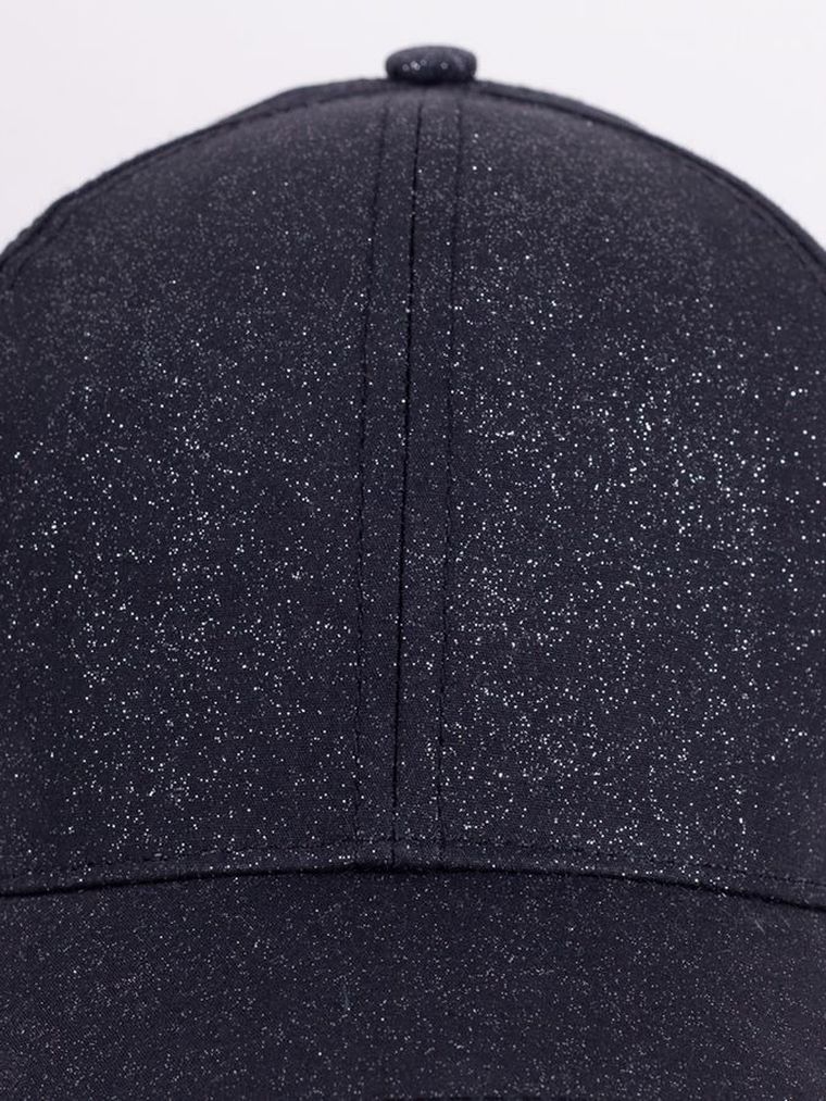 Czapka z daszkiem dziewczęca, czarna, Yoclub