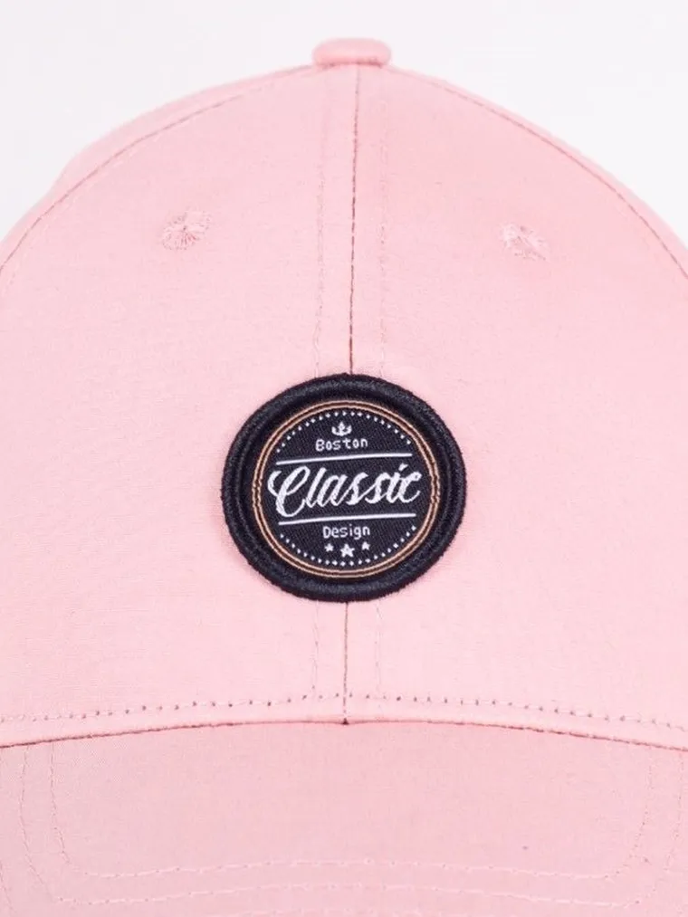 Czapka z daszkiem dziewczęca, różowa, Yoclub