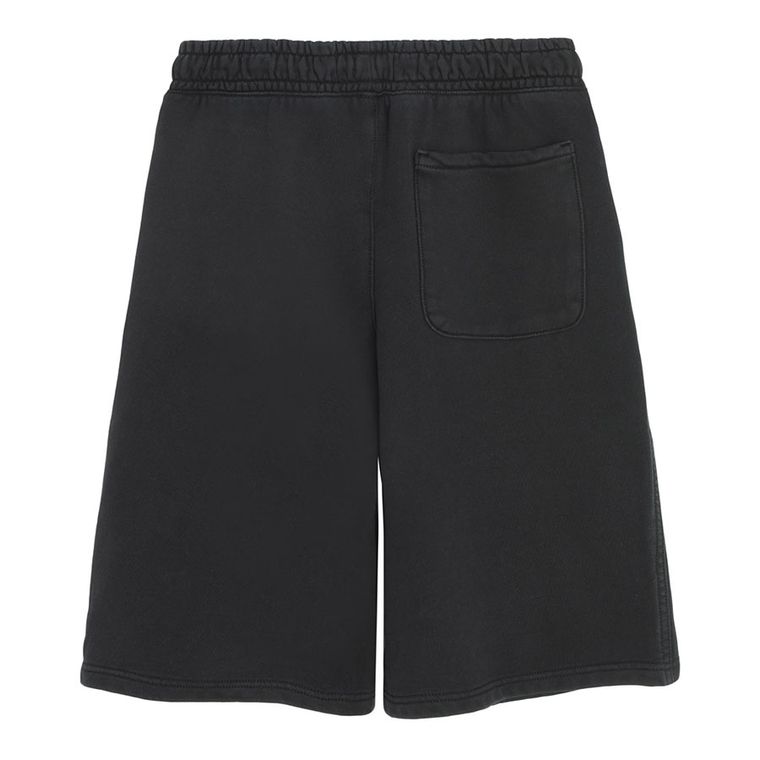 Czarne szorty baggy z bawełny czesanej NOWEAR