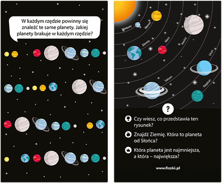 Cztery Głowy, Grajki 6-7 lat, gra edukacyjna