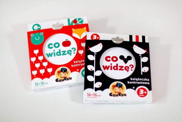 CzuCzu, Co widzę? książeczka kontrastowa, 3m+