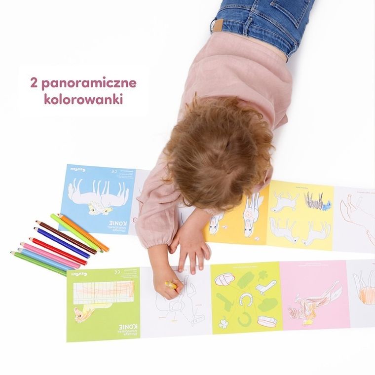 CzuCzu, Dłuuugie kolorowanki. Konie 4+