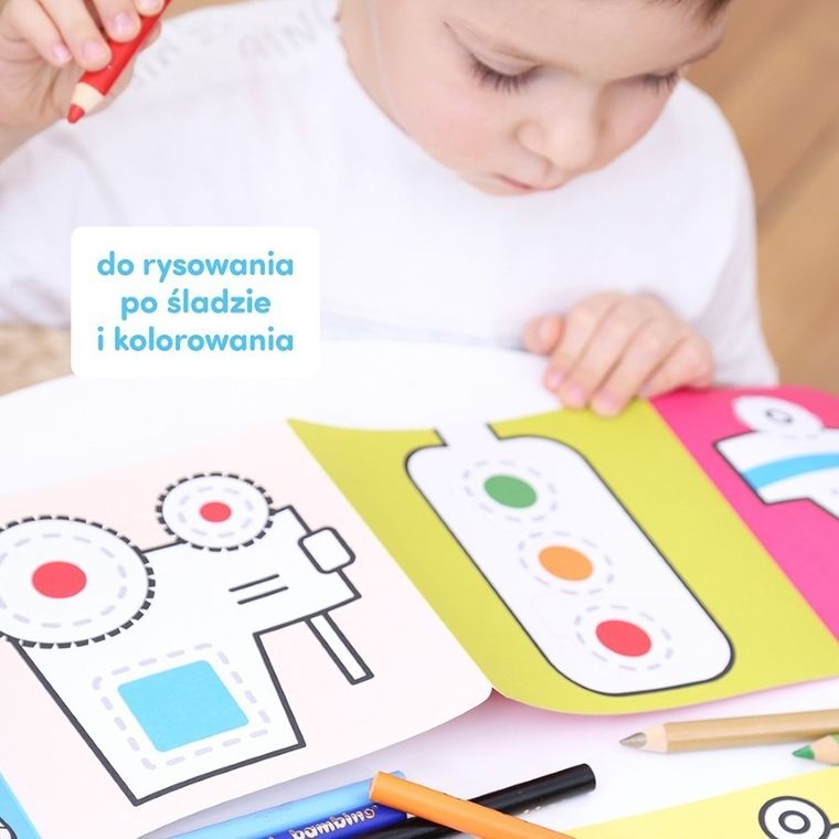 CzuCzu, Dłuuugie rysowanki, Pojazdy w pracy, książeczka edukacyjna, 3+