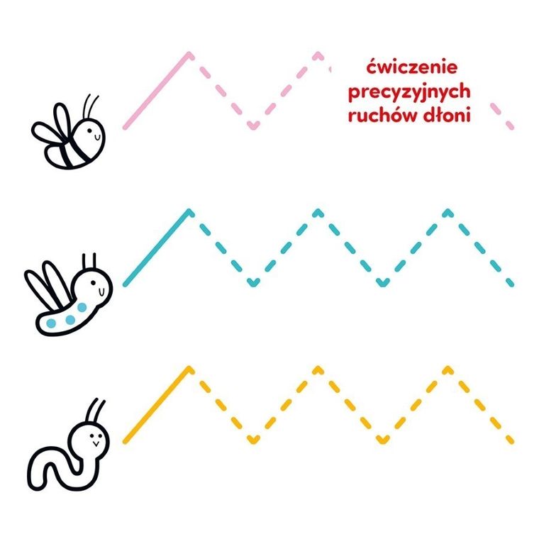 CzuCzu, Dłuuugie rysowanki, Szlaczki, łatwe, książeczka edukacyjna, 4+
