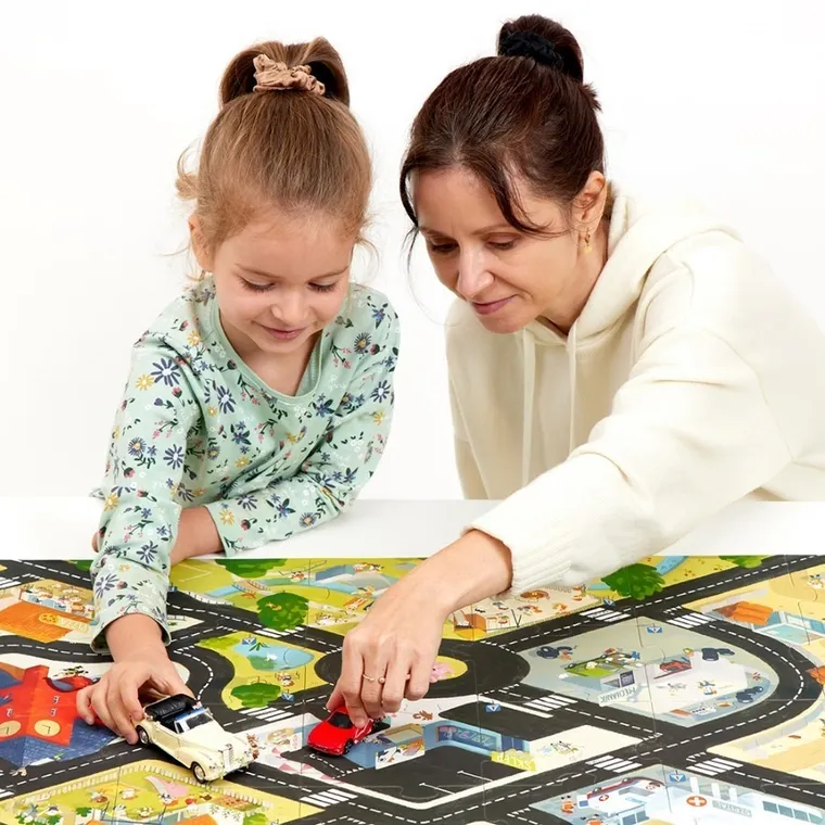 CzuCzu, Duuuże puzzle, Droga dla pojazdów, puzzle, 35 elementów, 3+