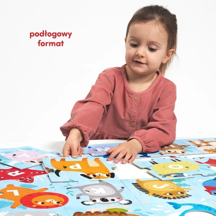 CzuCzu, Duuuże puzzle z dziurką. Alfabet + scenariusze zabaw, 48 elementów