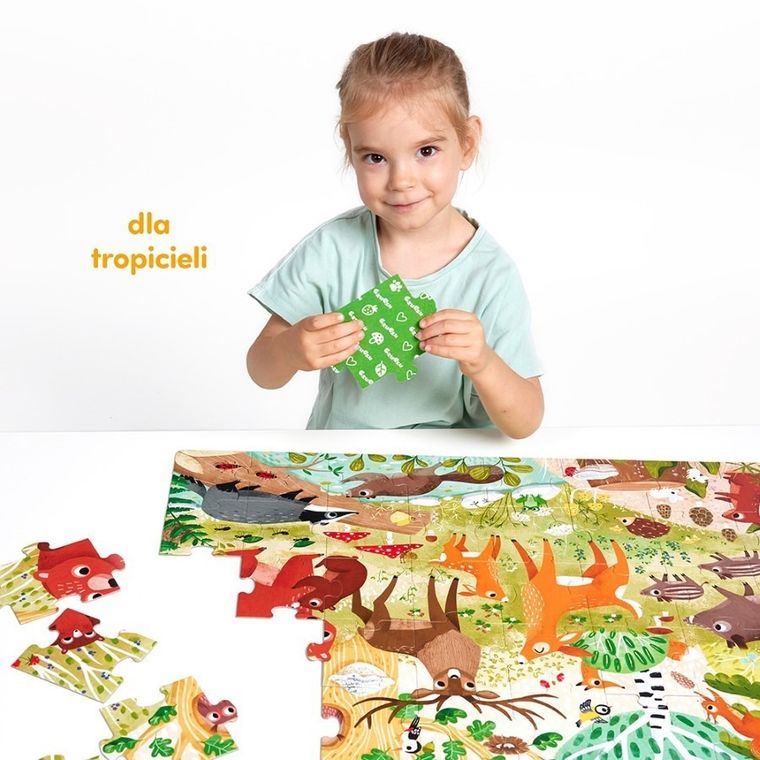 CzuCzu, Dzikie puzzle, Las, 40 elementów, 3+