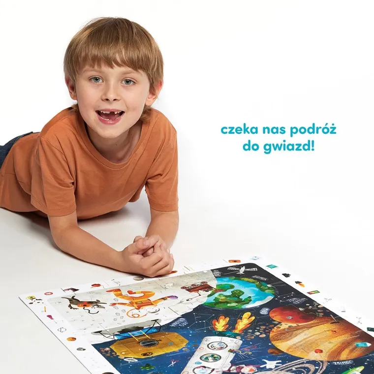CzuCzu, Kosmos, puzzle obserwacyjne, 60 elementów + plakat