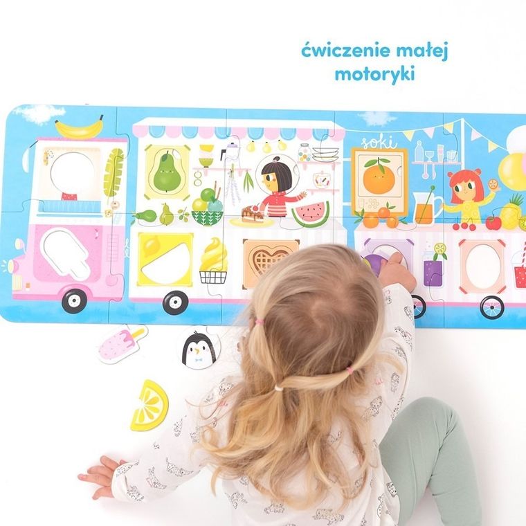 CzuCzu, Lody! Lody!, puzzle z dziurką, 23 elementy
