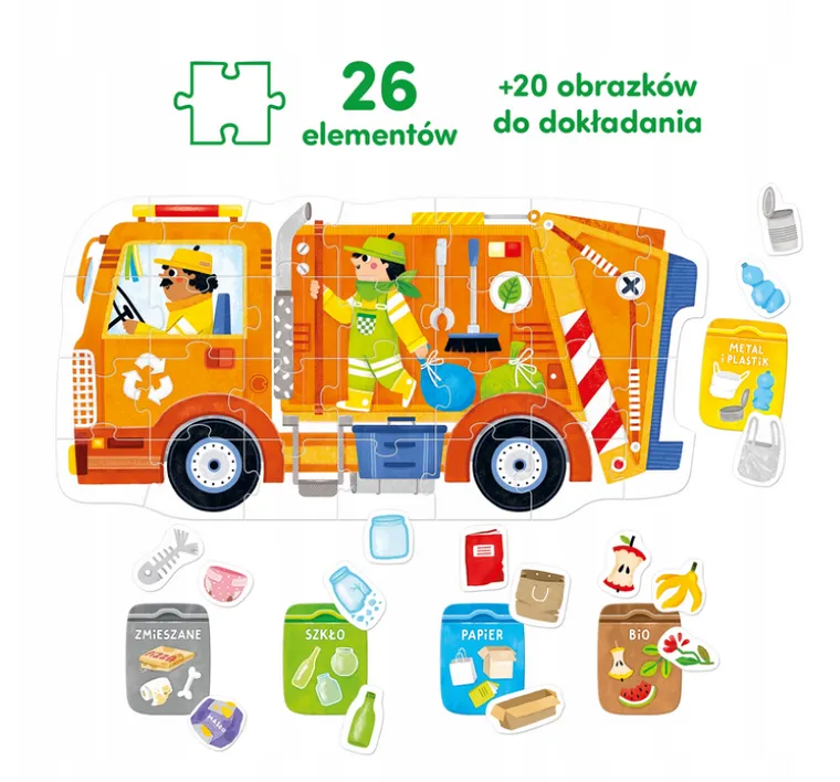 CzuCzu, Moto puzzle, Śmieciarka