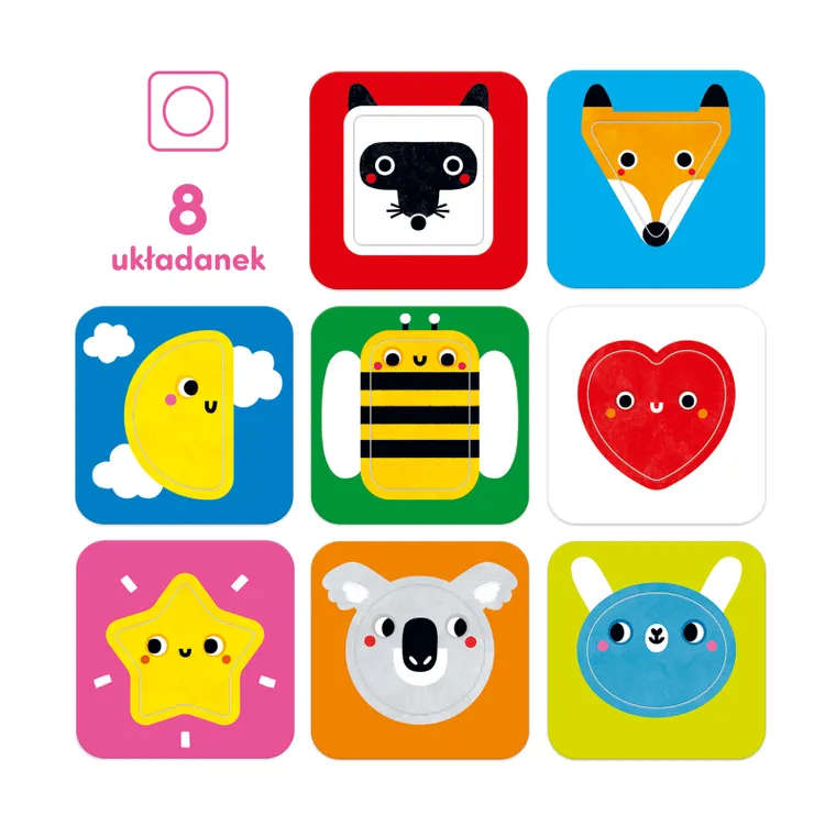 CzuCzu, Pierwszy sorter, Kształty, pierwsze puzzle, dla dzieci 18 mies.+