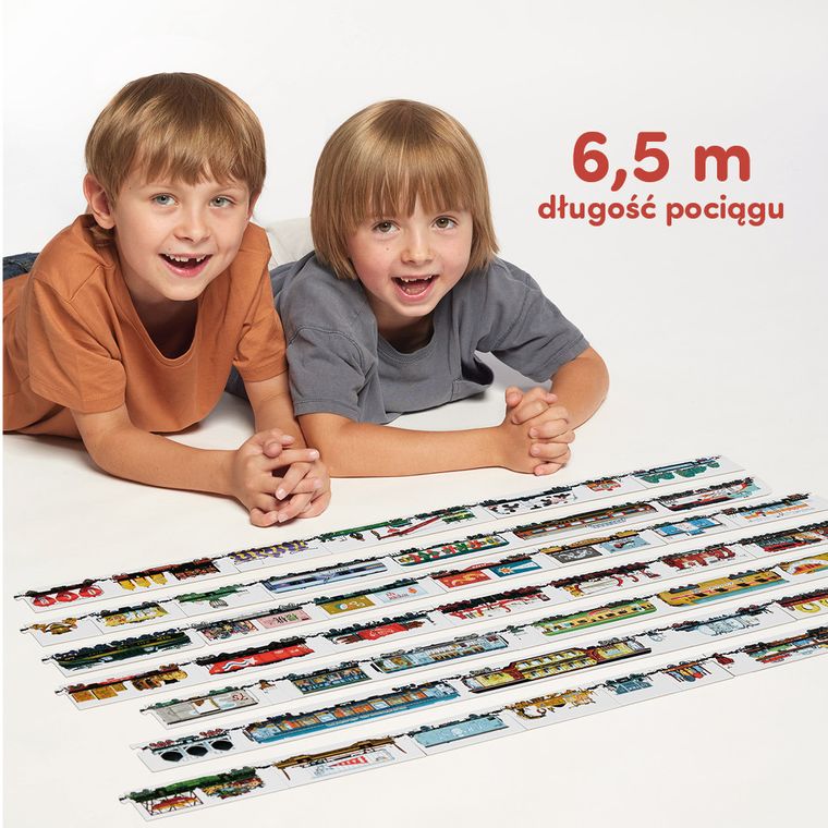 CzuCzu, Pociągi, puzzle dwustronne, 54 elementy, 5+