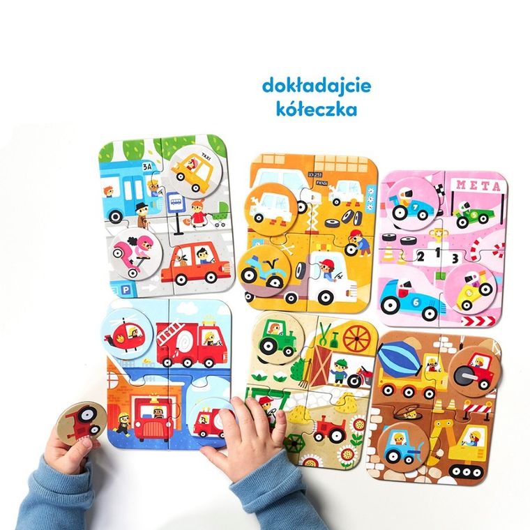 CzuCzu, puzzle, Pojazdy małe i duże