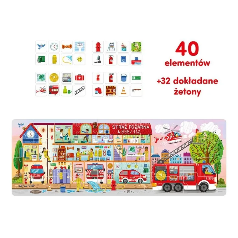 CzuCzu, puzzle, Tak działa Straż pożarna, 40 elementów