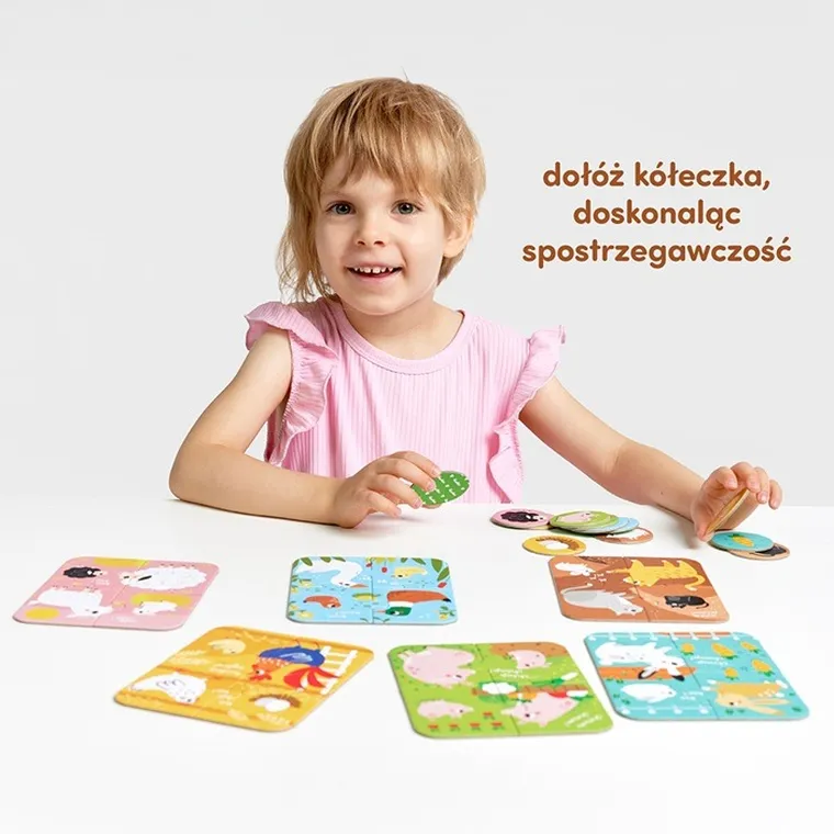 CzuCzu, puzzle, Zwierzęta małe i duże 2+