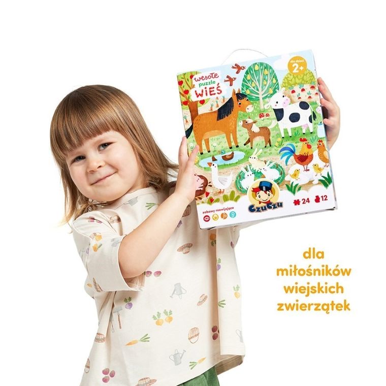 CzuCzu, Wieś, wesołe puzzle, 2+