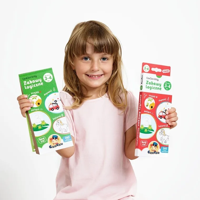 CzuCzu, Zabawy logiczne dla dzieci od 3-4 lat, książeczka
