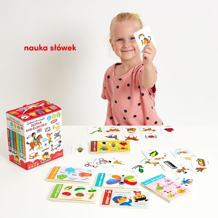 CzuCzu, zestaw do nauki języka angielskiego dla dzieci, 4, 5, 6+