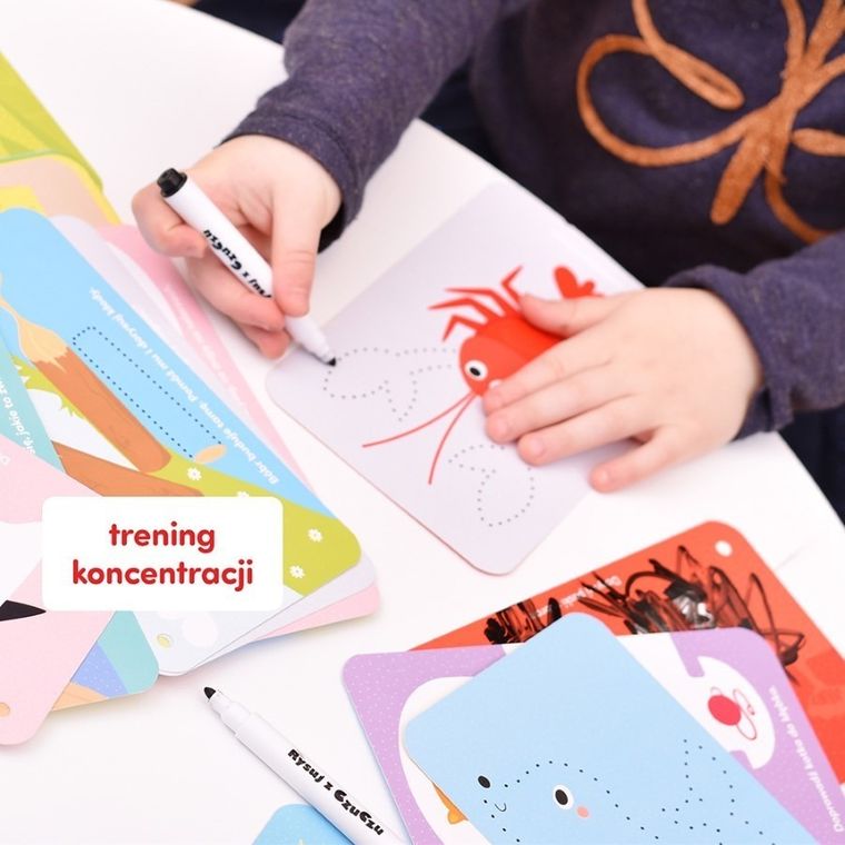 CzuCzu, Zwierzątka, zabawy kreatywne z pisakiem zmazywakiem