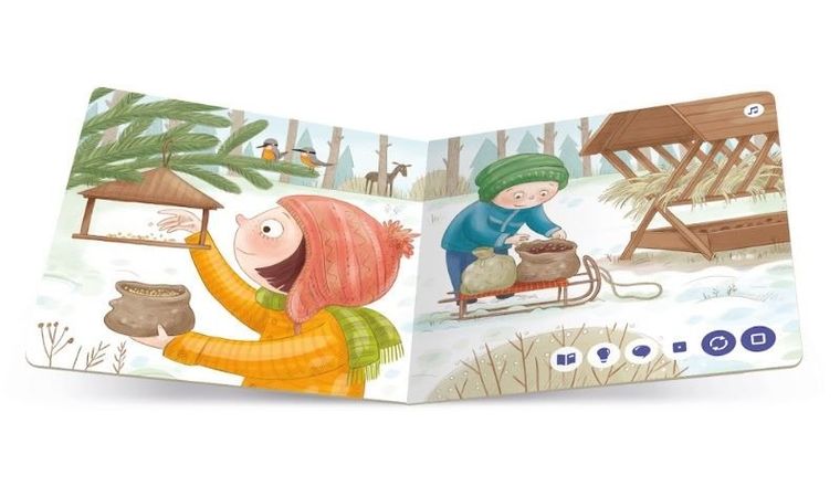 Czytaj z Albikiem. Mini książeczka. Pory roku. Zima. 2+