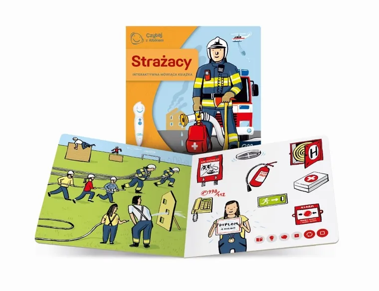 Czytaj z Albikiem. Mini książeczka. Zawody. Strażacy