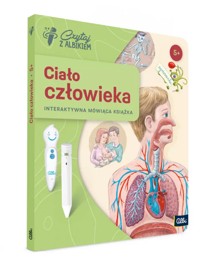 Czytaj z Albikiem. Pakiet: Mówiące pióro Albik + Ciało człowieka