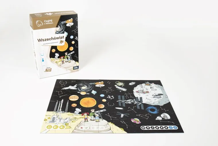 Czytaj z Albikiem. Wszechświat. Puzzle interaktywne