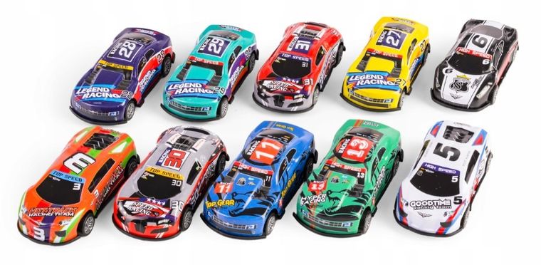 Daffi, Auto Club Racing Team, autka resoraki w tubie, 10 szt.