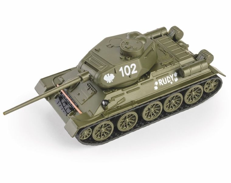 Daffi, Kolekcja Polskiej Motoryzacji, Czołg Rudy 102, pojazd, model metalowy, 1:43