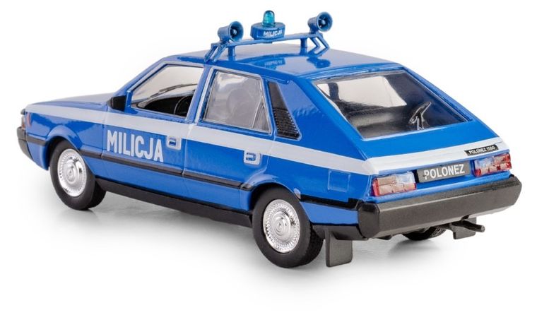 Daffi, Kolekcja Polskiej Motoryzacji, FSO Polonez Milicja, pojazd, model metalowy, 1:43