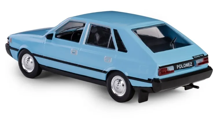 Daffi, Kolekcja Polskiej Motoryzacji, FSO Polonez, pojazd, model metalowy, niebieski, 1:43