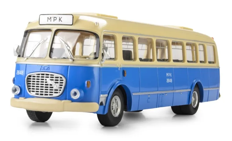 Daffi, Kolekcja Polskiej Motoryzacji, Jelcz 272 Mex, pojazd, model metalowy, 1:43, niebieski