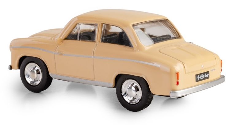 Daffi, Kolekcja Polskiej Motoryzacji, Syrena 104, pojazd, model metalowy, beżowy, 1:43