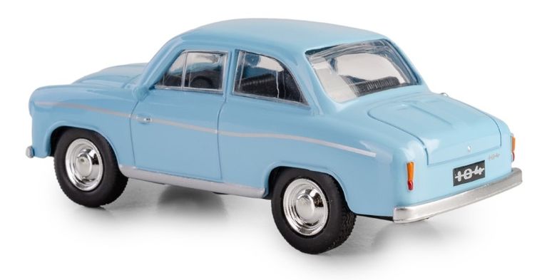 Daffi, Kolekcja Polskiej Motoryzacji, Syrena 104, pojazd, model metalowy, niebieski, 1:43