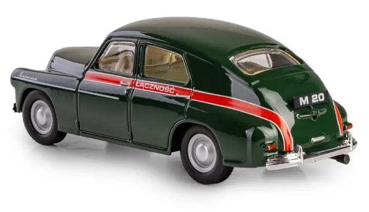 Daffi, Kolekcja Polskiej Motoryzacji, Warszawa M-20 Łączność, pojazd, model metalowy, 1:43